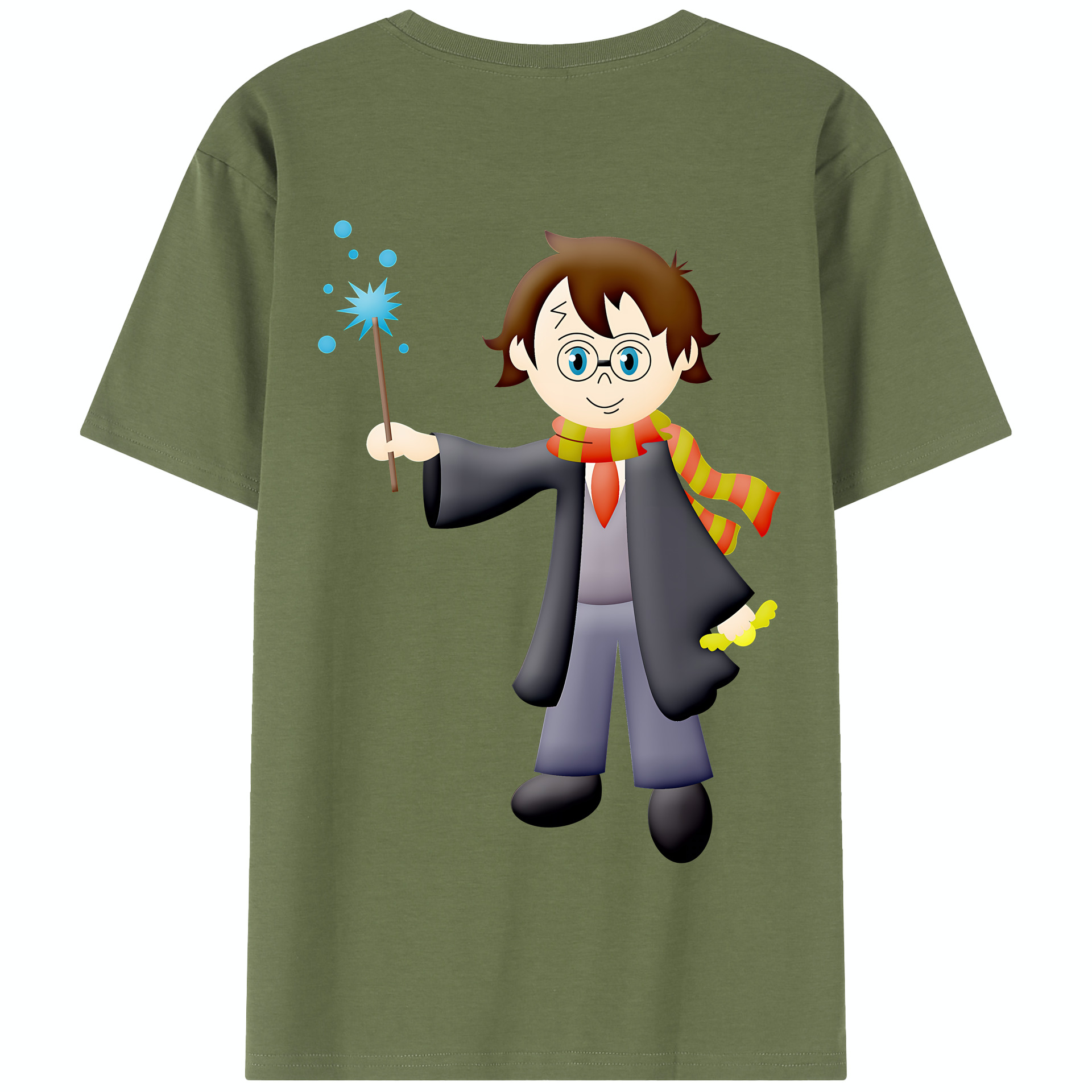 （画像用） Harry Potter ハリー・ポッターシリーズ 綿100％半袖Tシャツ（背面プリント）